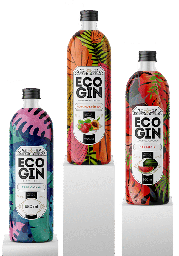 Gin Eco gin 950ml - Sabores